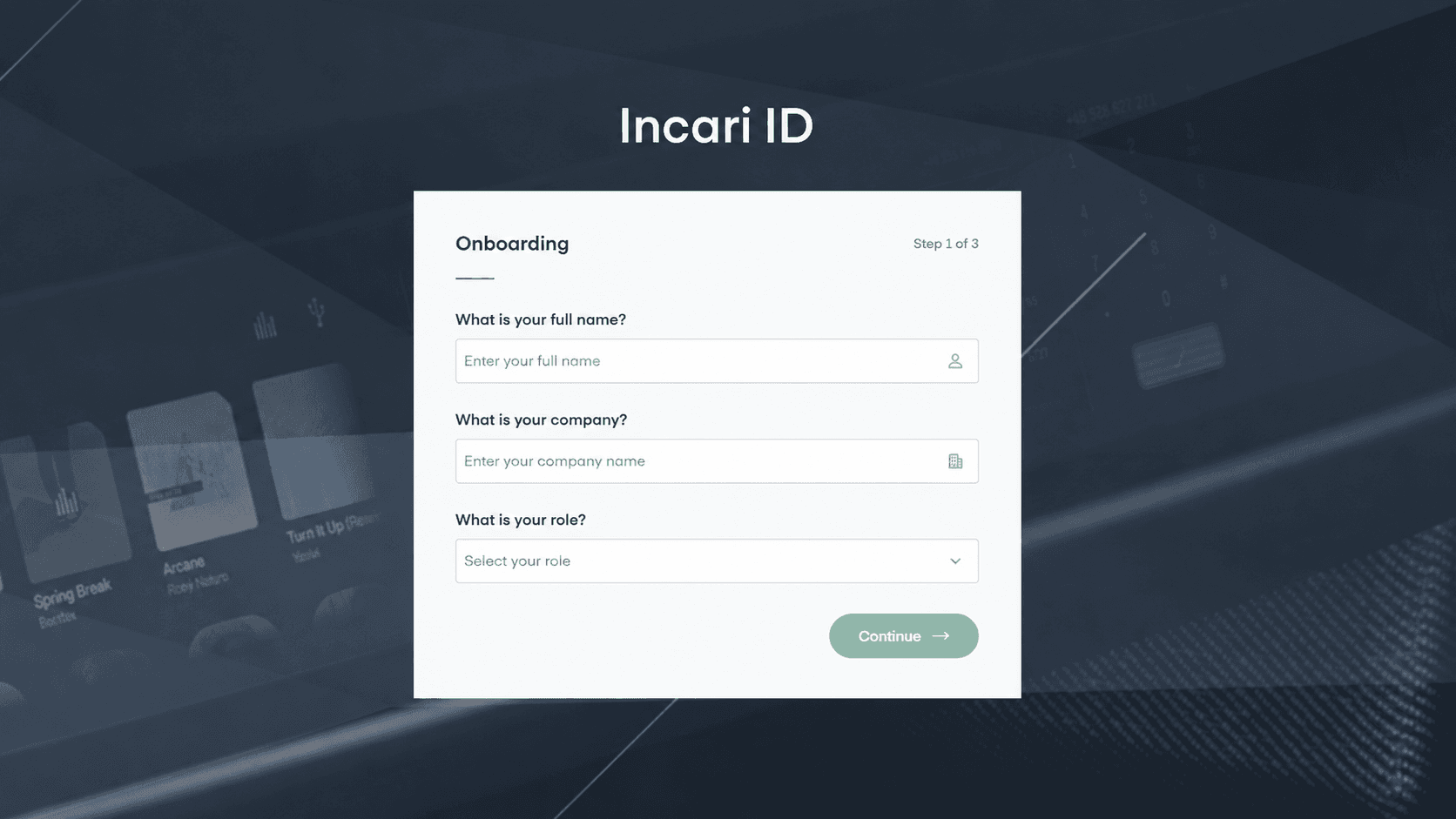 Incari Custom Onboarding
